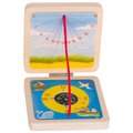 Zegar słoneczny dla dzieci, pomoce montessori goki - drewniana zabawka edukacyjna, zabawka dla 5 latka 
